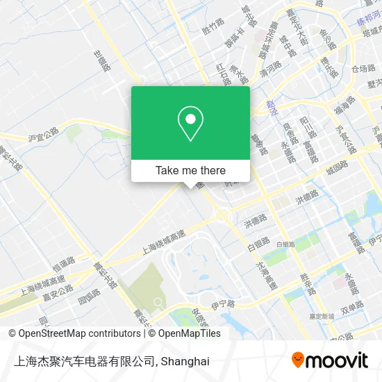 上海杰聚汽车电器有限公司 map
