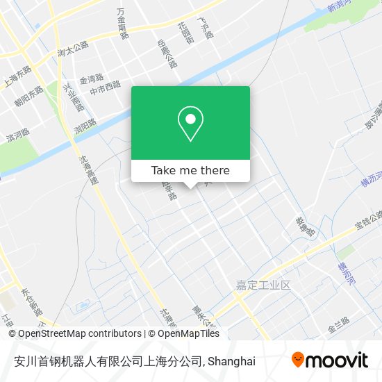 安川首钢机器人有限公司上海分公司 map