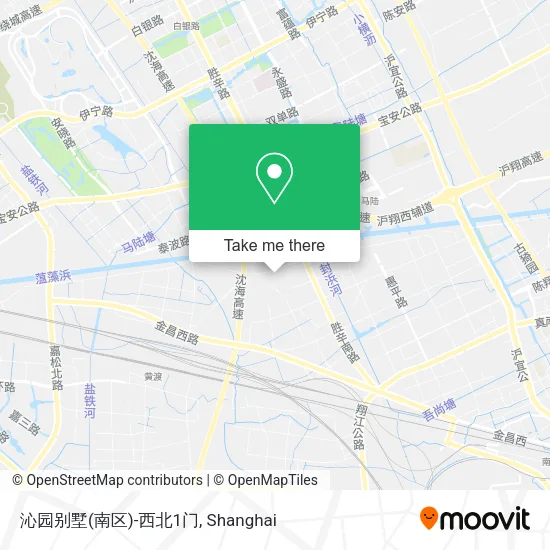 沁园别墅(南区)-西北1门 map