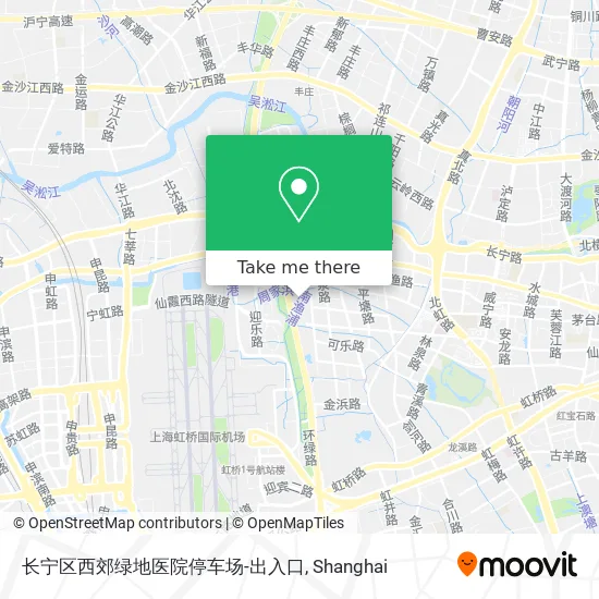 长宁区西郊绿地医院停车场-出入口 map