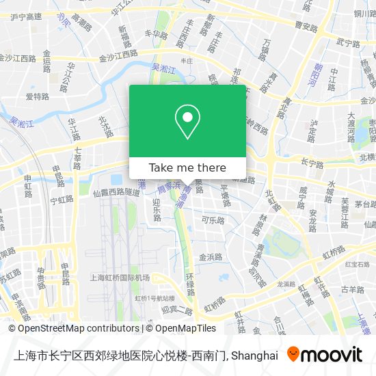 上海市长宁区西郊绿地医院心悦楼-西南门 map