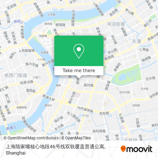 上海陆家嘴核心地段46号线双轨覆盖普通公寓 map