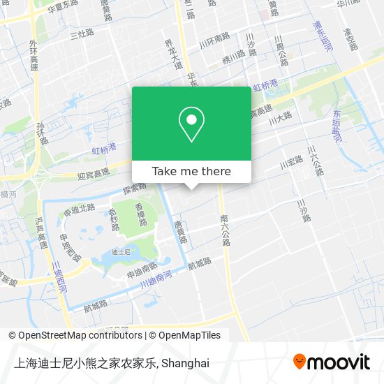 上海迪士尼小熊之家农家乐 map