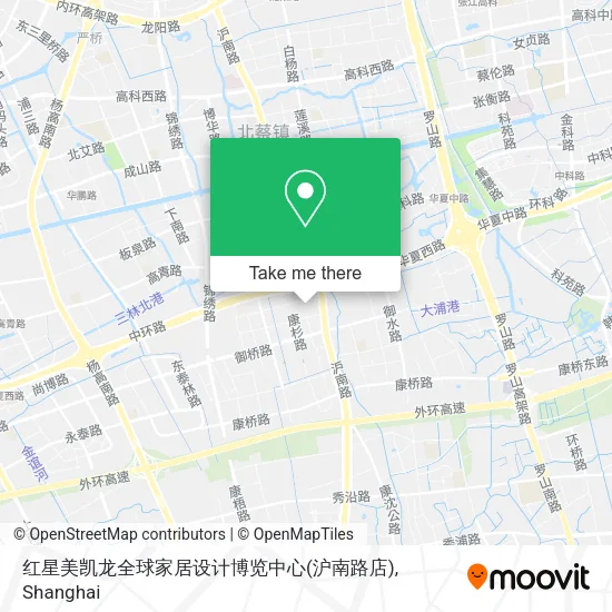 红星美凯龙全球家居设计博览中心(沪南路店) map
