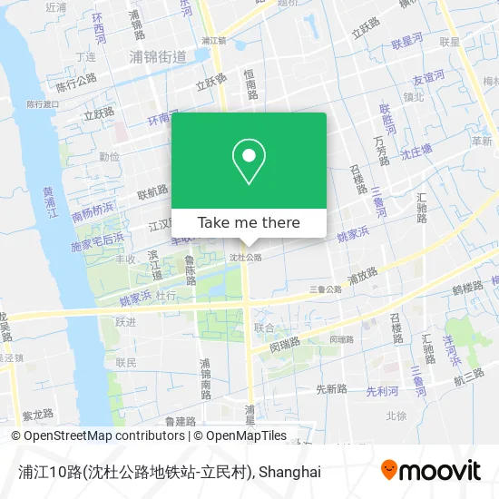 浦江10路(沈杜公路地铁站-立民村) map