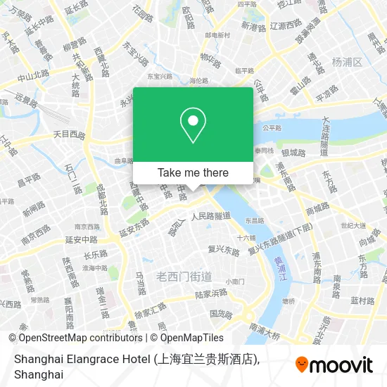 Shanghai Elangrace Hotel (上海宜兰贵斯酒店) map