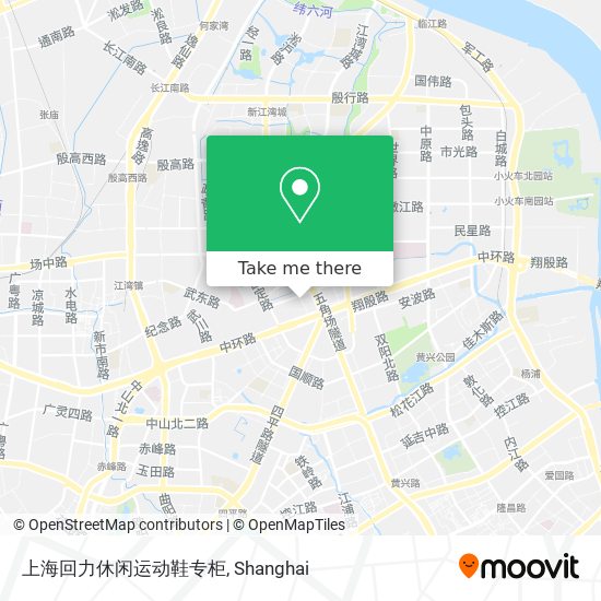 上海回力休闲运动鞋专柜 map