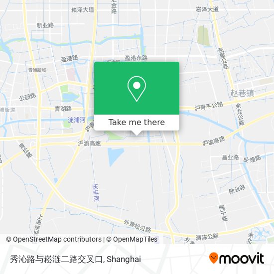 秀沁路与崧涟二路交叉口 map