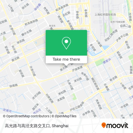 高光路与高泾支路交叉口 map