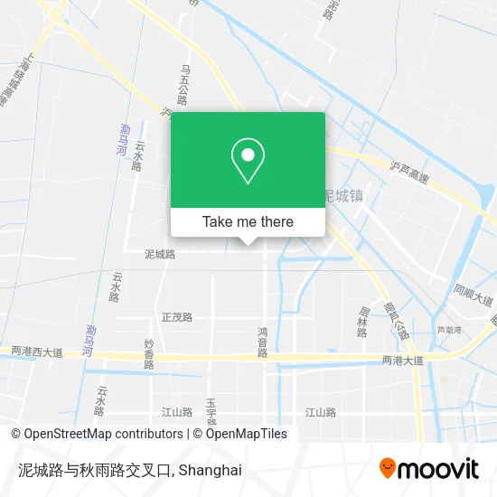 泥城路与秋雨路交叉口 map