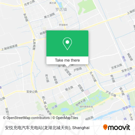 安悦充电汽车充电站(龙湖北城天街) map
