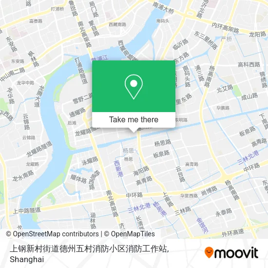 上钢新村街道德州五村消防小区消防工作站 map