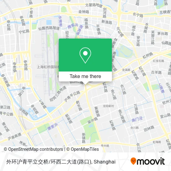 外环沪青平立交桥/环西二大道(路口) map