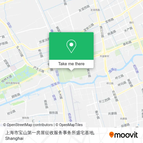 上海市宝山第一房屋征收服务事务所盛宅基地 map