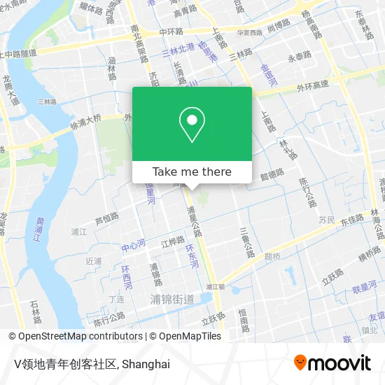 V领地青年创客社区 map