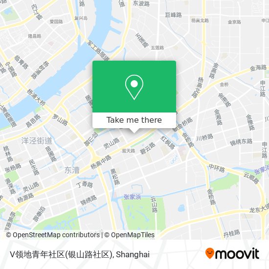 V领地青年社区(银山路社区) map