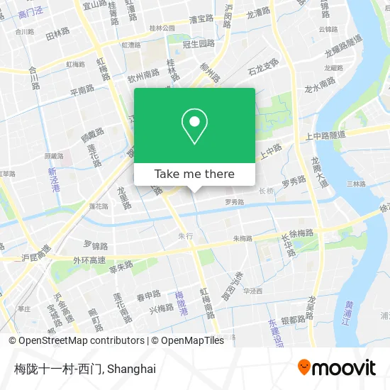 梅陇十一村-西门 map