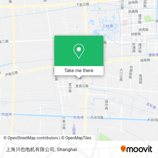 上海川也电机有限公司 map
