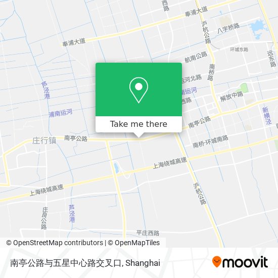 南亭公路与五星中心路交叉口 map