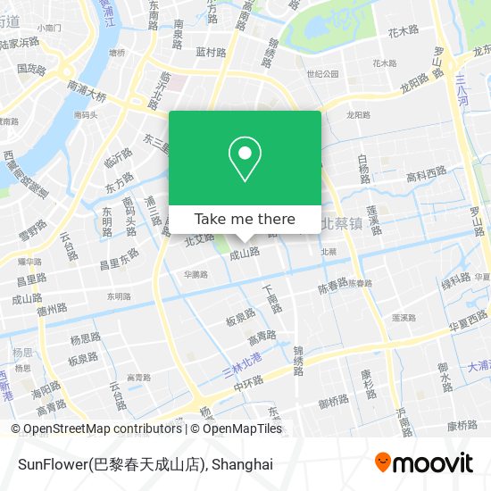 SunFlower(巴黎春天成山店) map