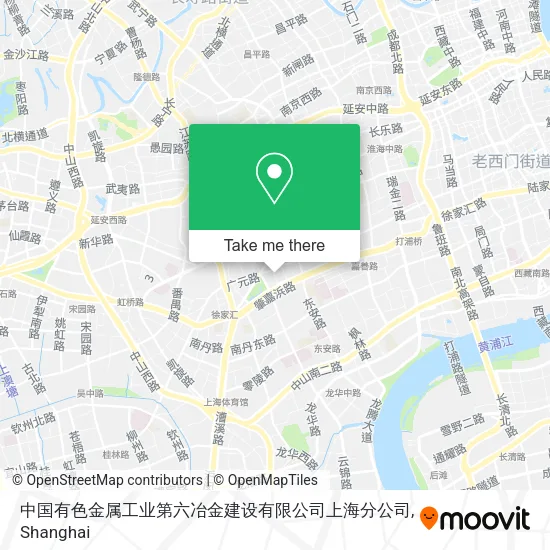 中国有色金属工业第六冶金建设有限公司上海分公司 map