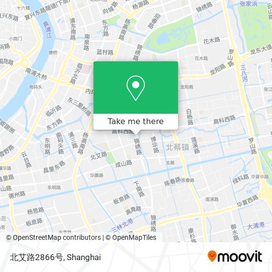 北艾路2866号 map