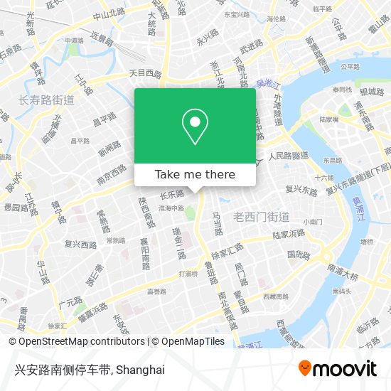 兴安路南侧停车带 map