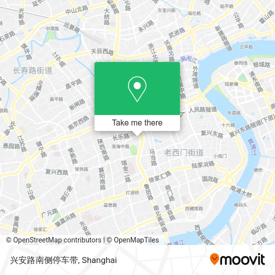 兴安路南侧停车带 map