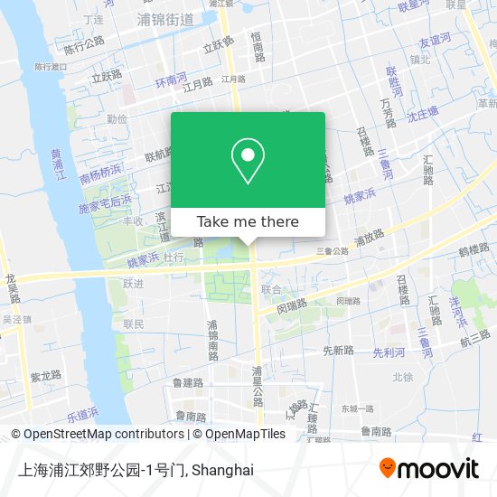 上海浦江郊野公园-1号门 map