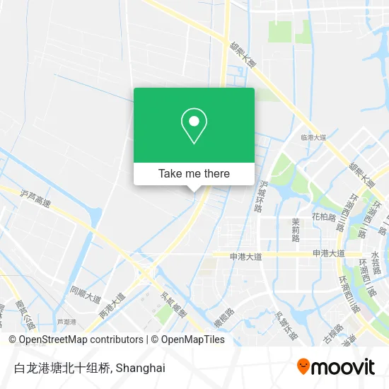 白龙港塘北十组桥 map