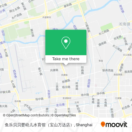鱼乐贝贝婴幼儿水育馆（宝山万达店） map