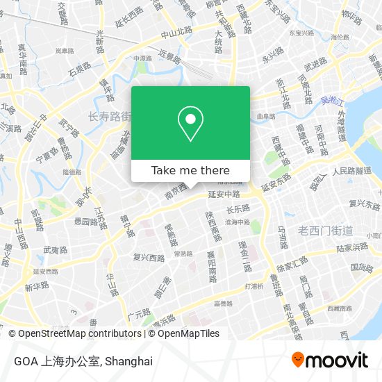 GOA 上海办公室 map
