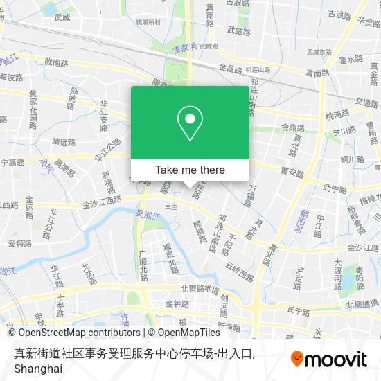 真新街道社区事务受理服务中心停车场-出入口 map