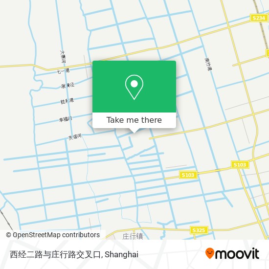 西经二路与庄行路交叉口 map