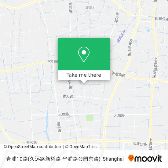 青浦10路(久远路新桥路-华浦路公园东路) map