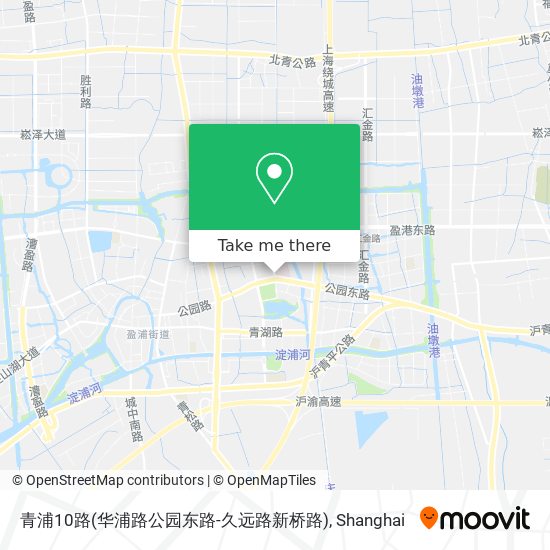 青浦10路(华浦路公园东路-久远路新桥路) map