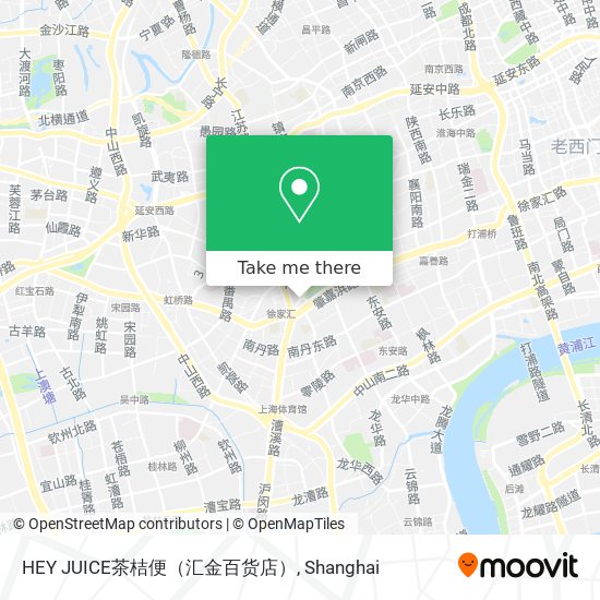 HEY JUICE茶桔便（汇金百货店） map