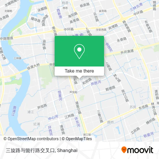 三旋路与懿行路交叉口 map