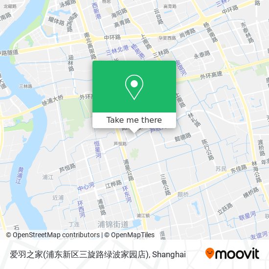 爱羽之家(浦东新区三旋路绿波家园店) map