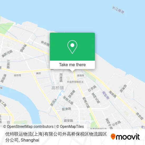 优特联运物流(上海)有限公司外高桥保税区物流园区分公司 map