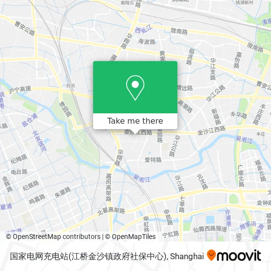 国家电网充电站(江桥金沙镇政府社保中心) map