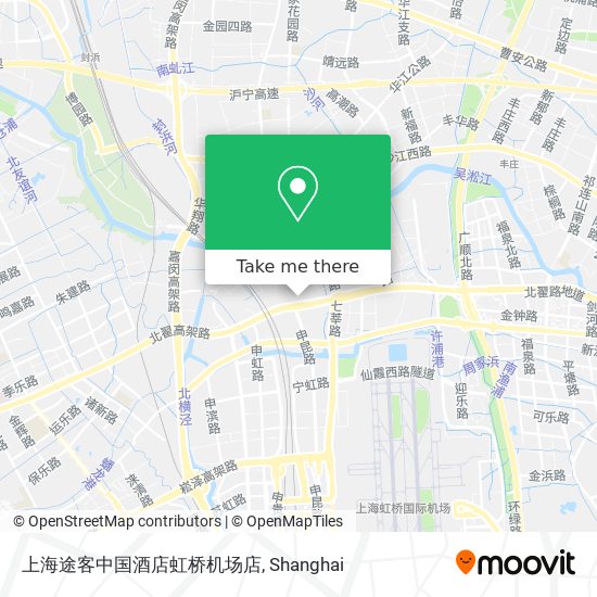 上海途客中国酒店虹桥机场店 map