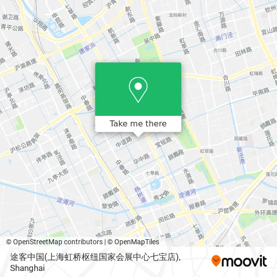 途客中国(上海虹桥枢纽国家会展中心七宝店) map