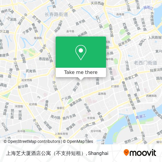 上海芝大厦酒店公寓（不支持短租） map
