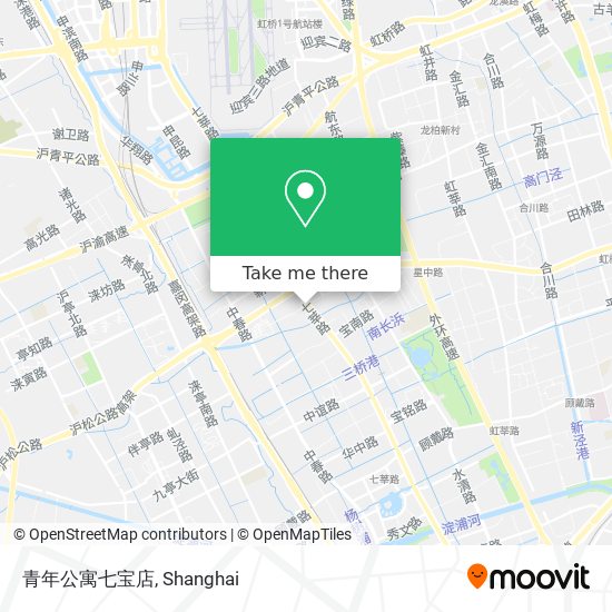 青年公寓七宝店 map