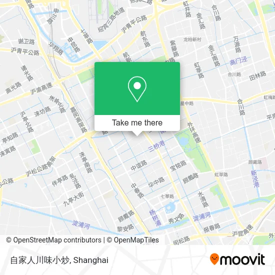 自家人川味小炒 map