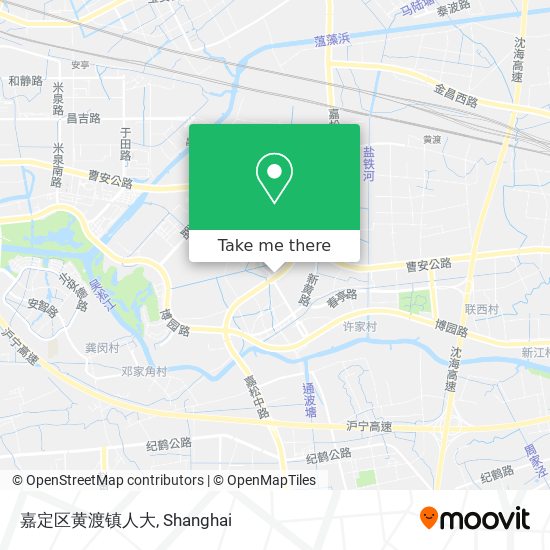 嘉定区黄渡镇人大 map
