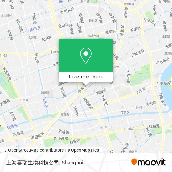 上海喜瑞生物科技公司 map