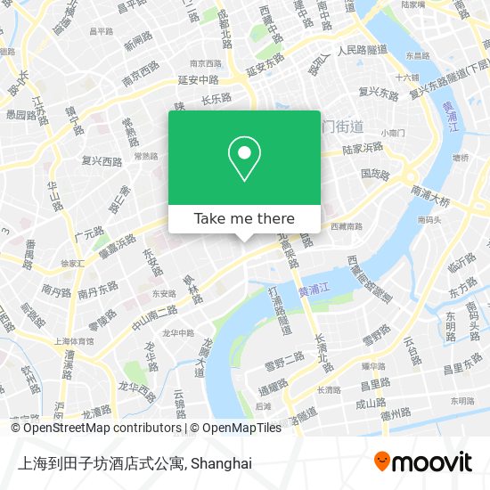 上海到田子坊酒店式公寓 map