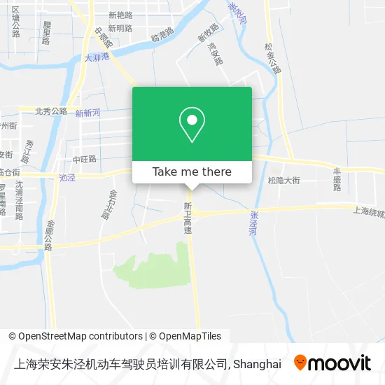 上海荣安朱泾机动车驾驶员培训有限公司 map
